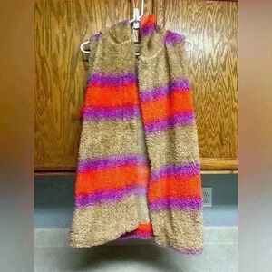 Kookabura by UGG fuzzy long vest size medium women